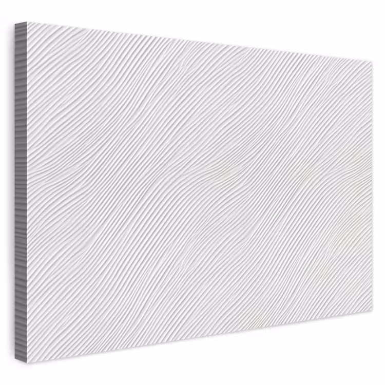 Canvas schilderij - Golven - Ribbels - Wit