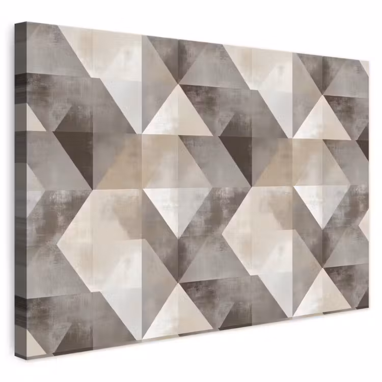 Canvas schilderij - Geometrisch - Motief - Aardetinten