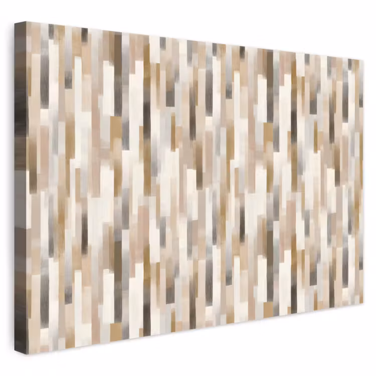 Canvas schilderij - Abstract - Patroon - Kwaststreken