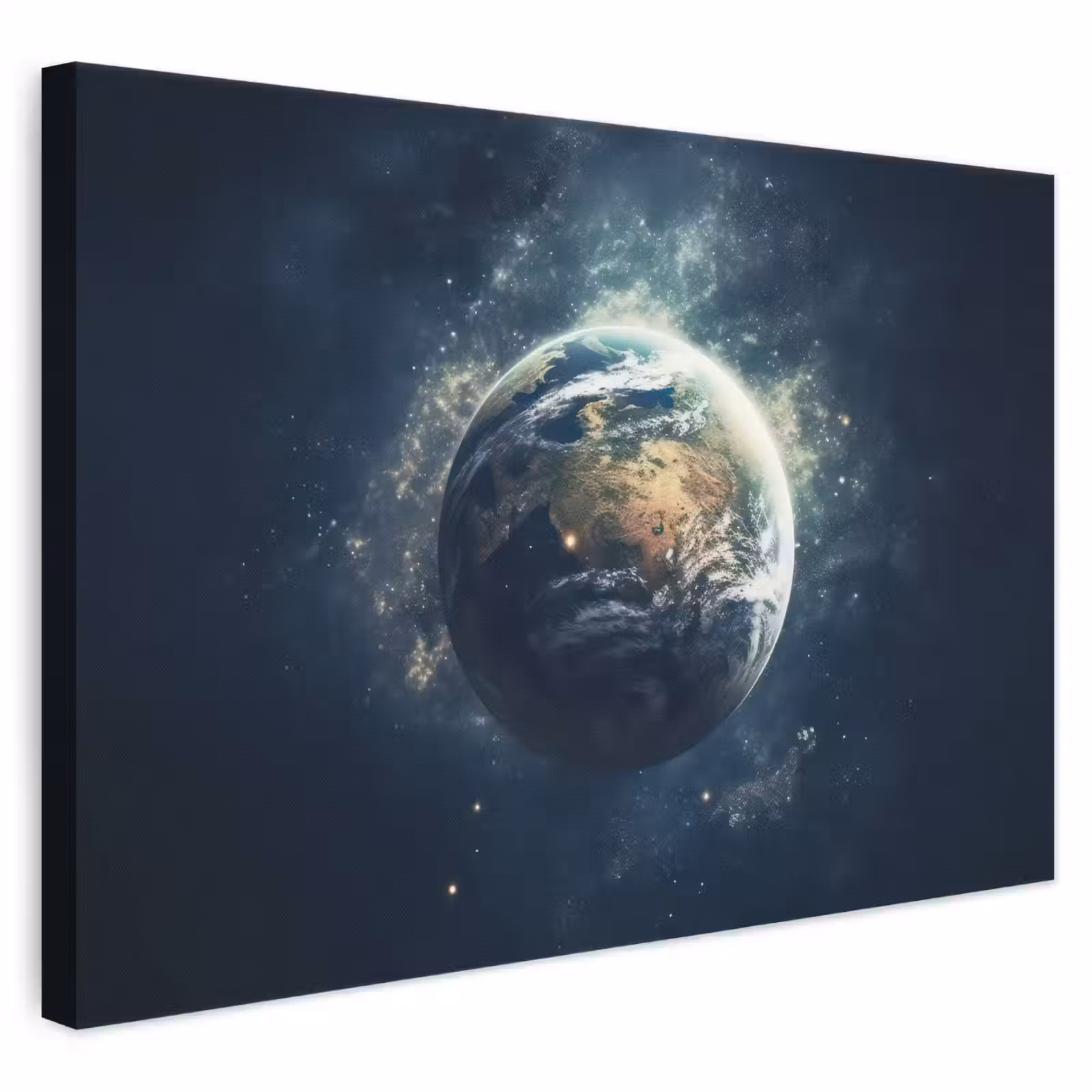 Canvas schilderij - Ruimte - Aarde - Sterren - Heelal — 1