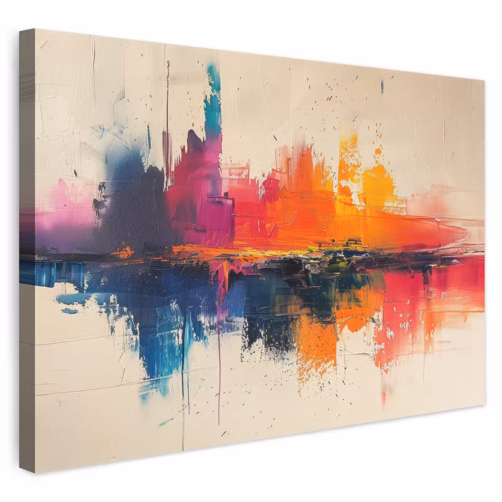 Canvas schilderij - Watercolor - Kunst - Modern — 1
