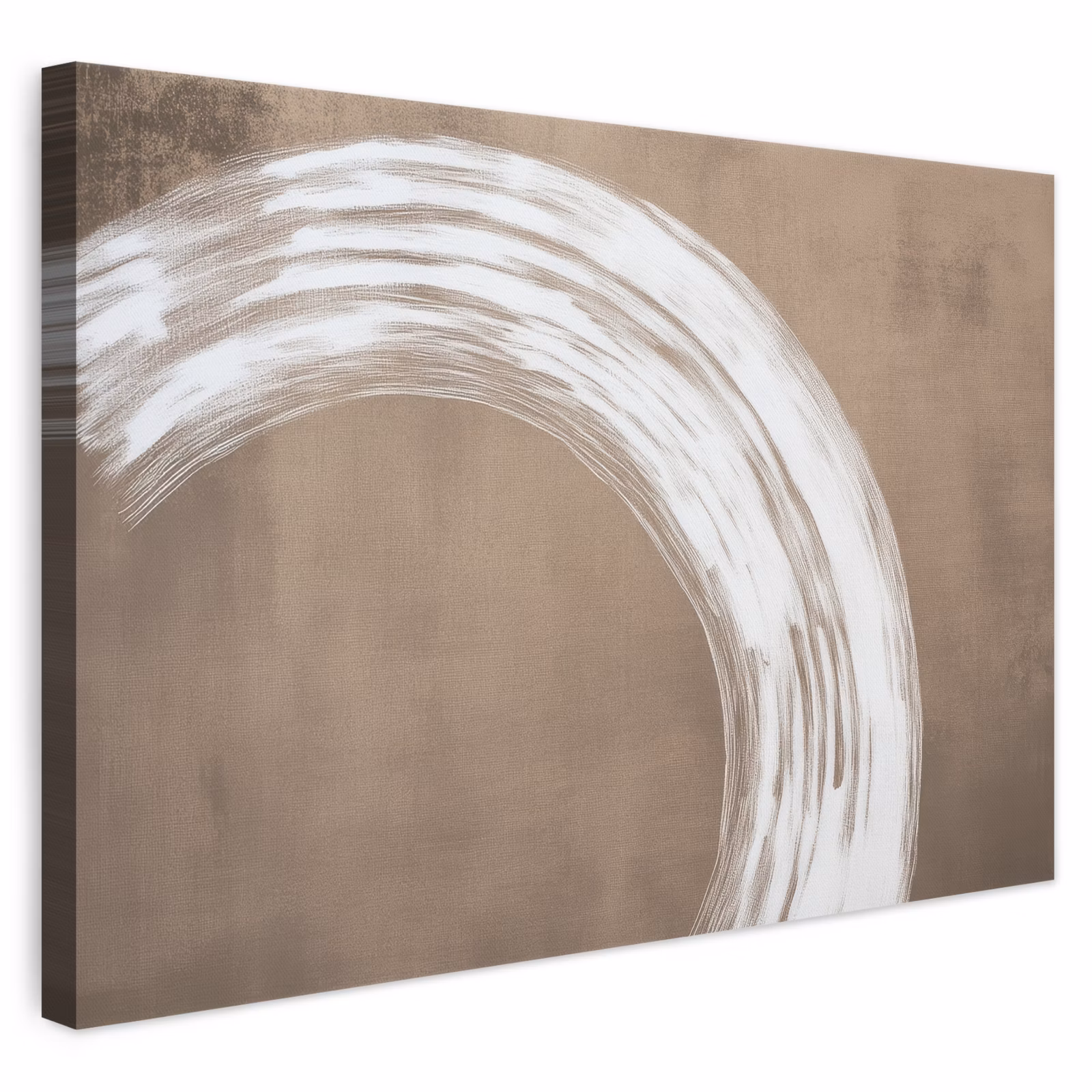 Canvas schilderij - Verf - Bruin - Japandi — 1