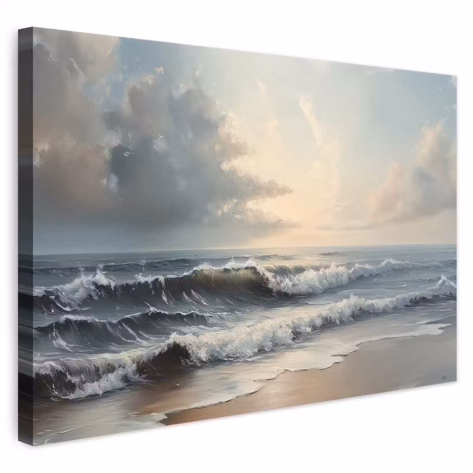 Canvas schilderij - Strand - Zee - Zonsondergang — 1