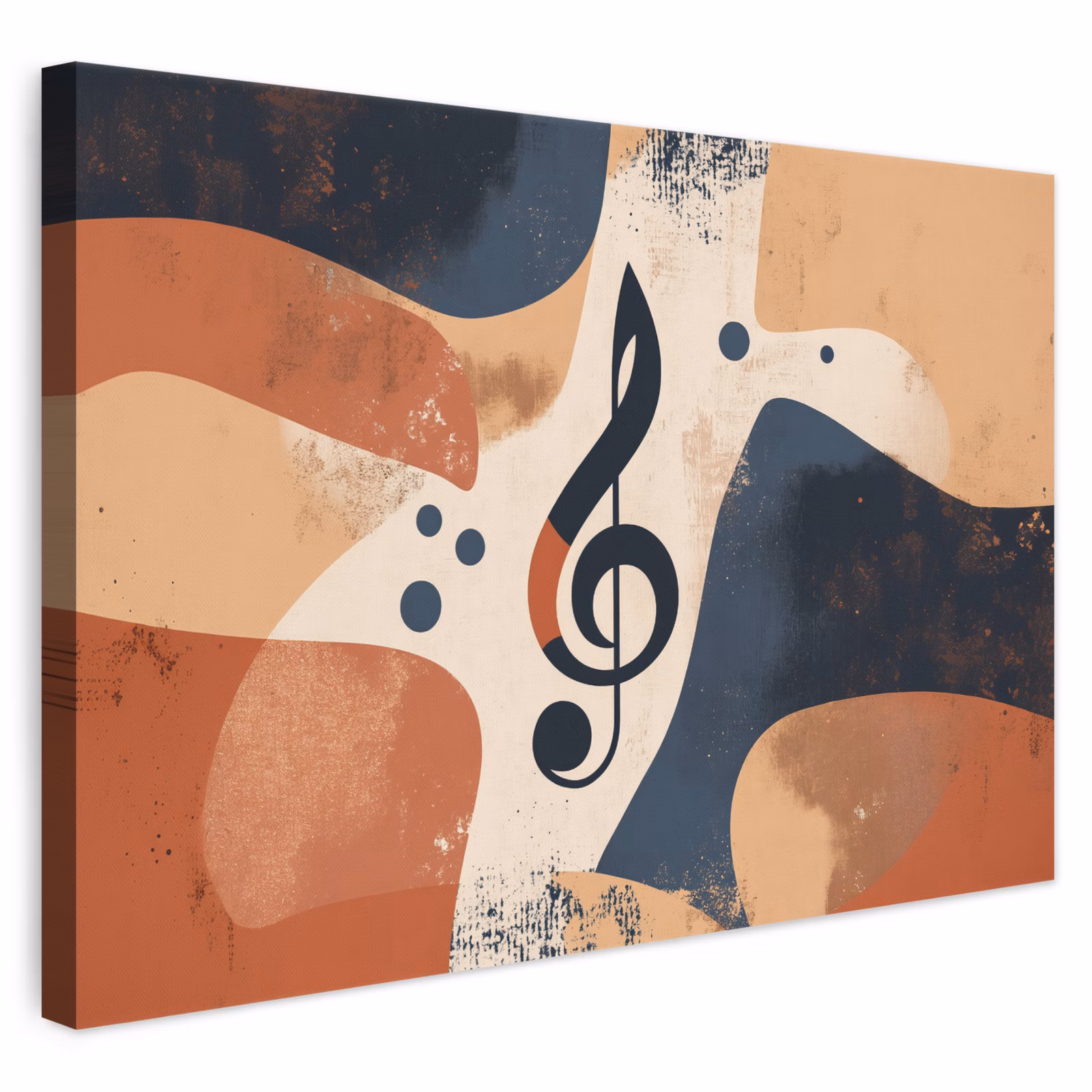 Canvas schilderij - Sleutel - G - Abstract - Beige — 1