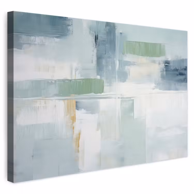 Canvas schilderij - Verf - Moderne kunst - Abstract - Grijs — 1