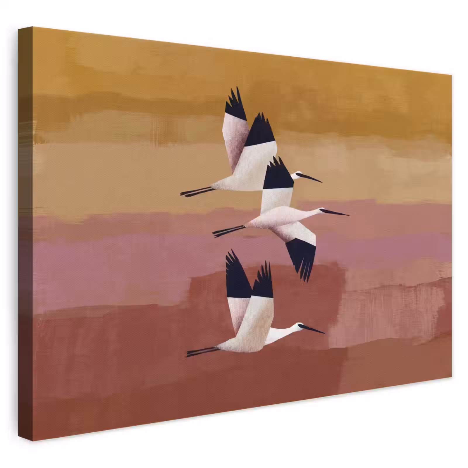 Canvas schilderij - Vogels - Snavel - Abstract — 1