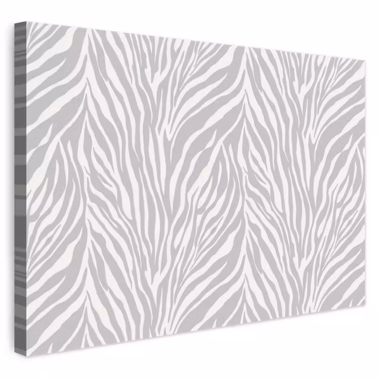 Canvas schilderij - Zebra - Motief - Grijs