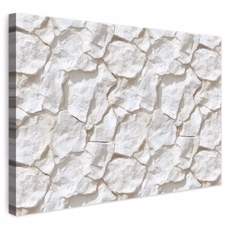 Canvas schilderij - Structuur - Rots - Wit