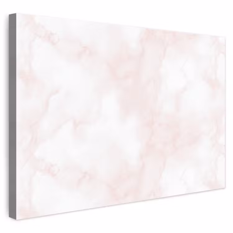 Canvas schilderij - Wolkenstructuur - Roze - Marmer