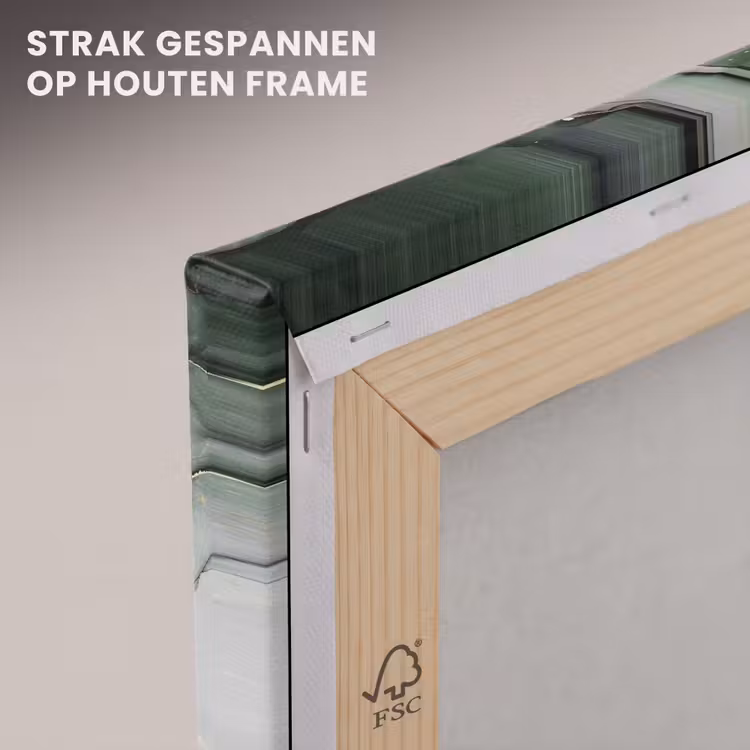 Canvas schilderij - Luxe - Marmer - Groen — 7