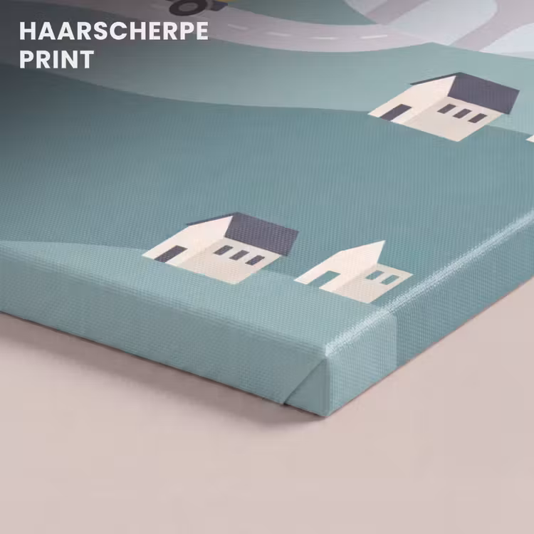 Canvas schilderij - Bouw - Landschap - Illustratie — 5