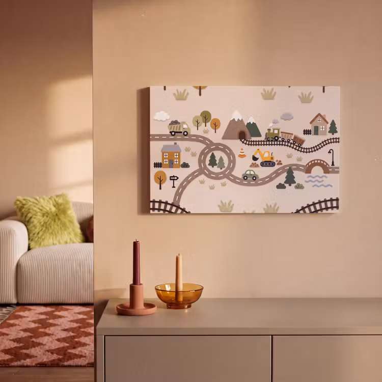 Canvas schilderij - Landschap - Vervoer - Speels — 2