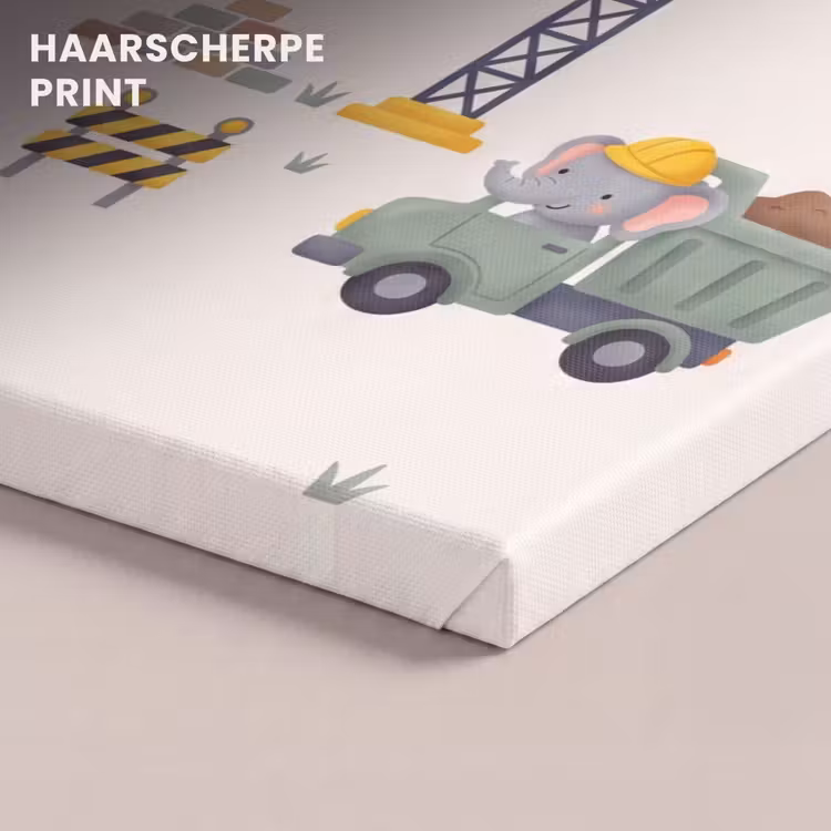 Canvas schilderij - Dieren - Bouw - Illustratie — 5