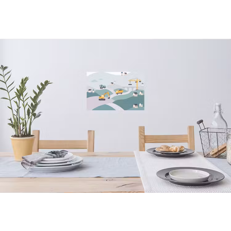 Muursticker - Bouw - Landschap - Illustratie — 3