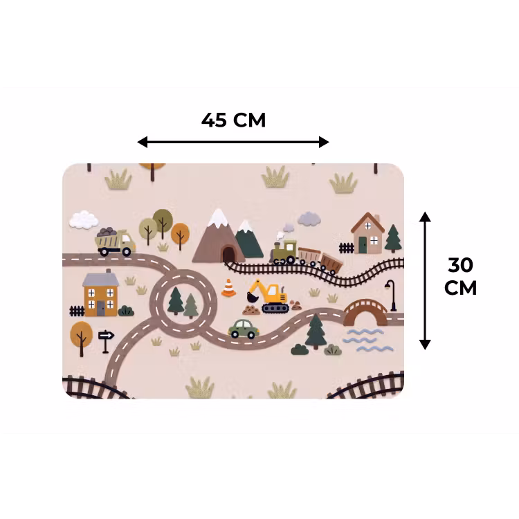 Placemat - 6 stuks - Landschap - Vervoer - Speels — 3