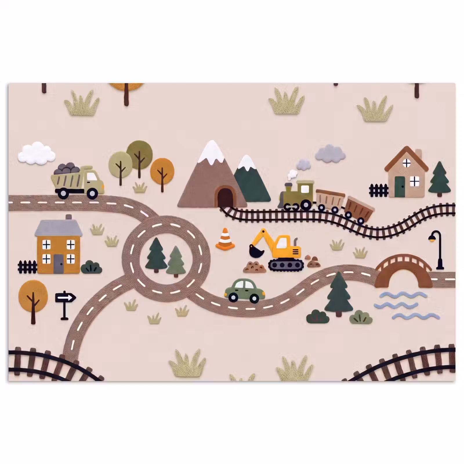 Poster - Landschap - Vervoer - Speels — 1