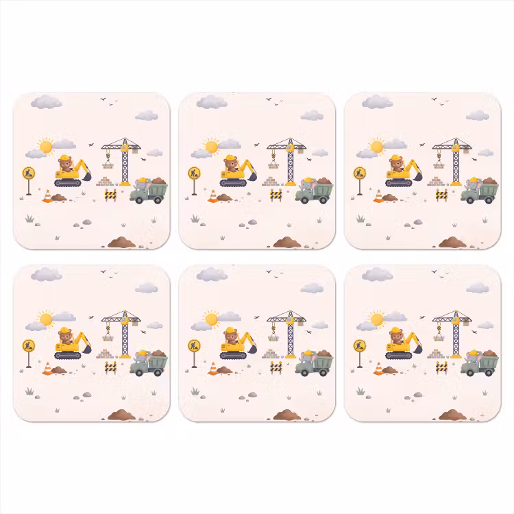 Onderzetter - Dieren - Bouw - Illustratie — 1