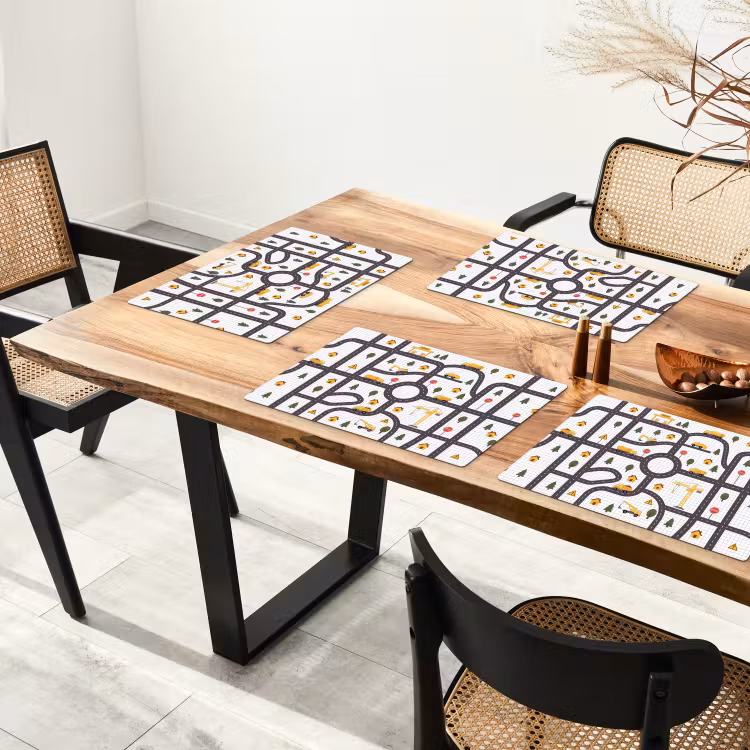 Placemat - 6 stuks - Weg - Voertuig - Illustratie — 5