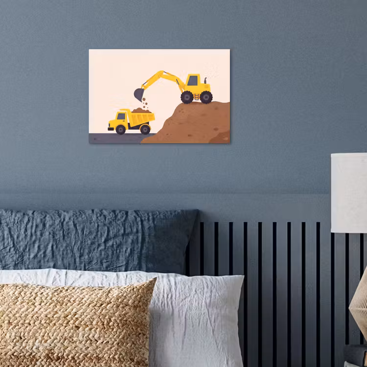 Poster - Graafmachine - Bouw - Geel — 3