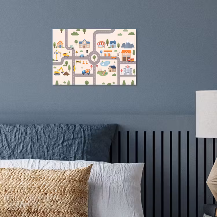 Poster - Stad - Wegen - Illustratie — 3