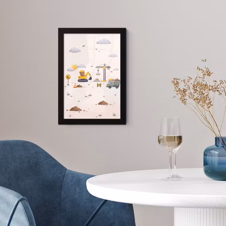 Poster met lijst - Dieren - Bouw - Illustratie — 4