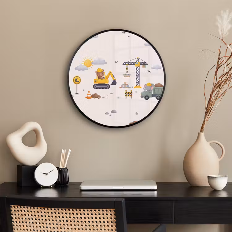 Ronde fotolijst - Dieren - Bouw - Illustratie — 3