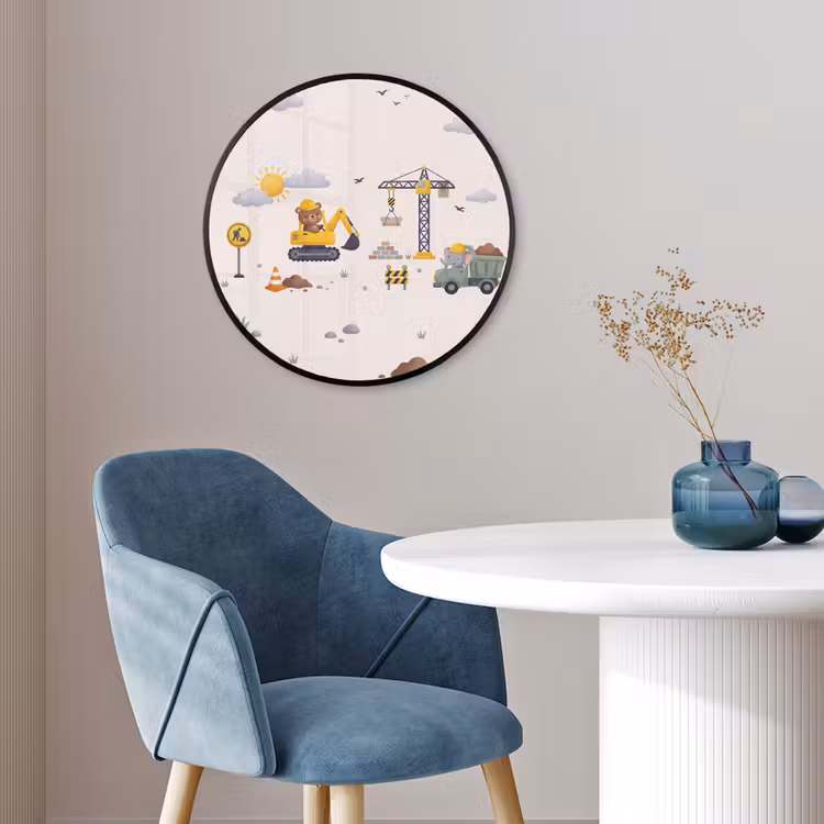 Ronde fotolijst - Dieren - Bouw - Illustratie — 4