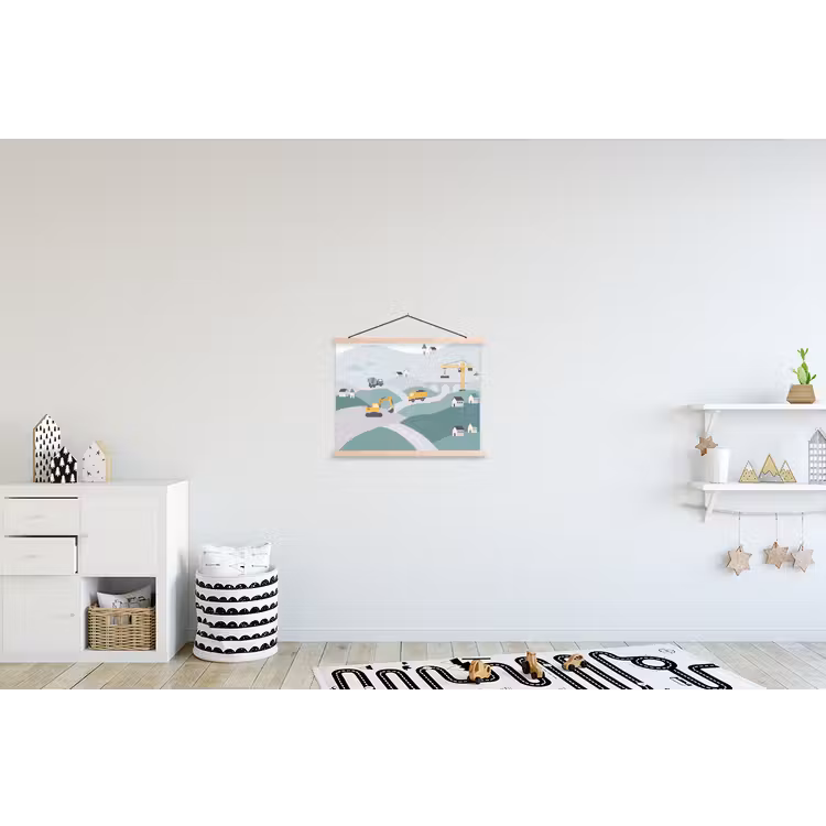 Schoolplaat - Bouw - Landschap - Illustratie — 3