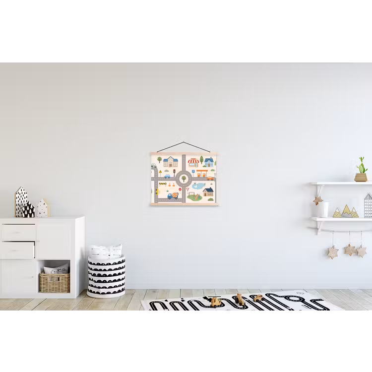 Schoolplaat - Stad - Wegen - Illustratie — 3
