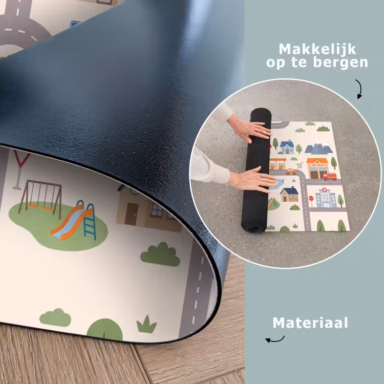 Speelkleed - Stad - Wegen - Illustratie — 6