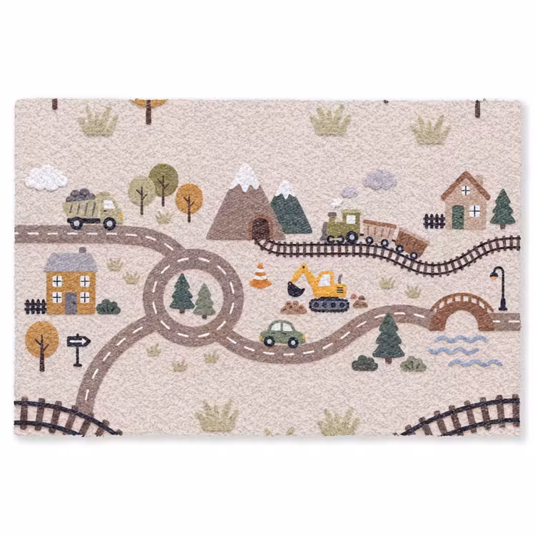 Vloerkleed - Landschap - Vervoer - Speels — 1