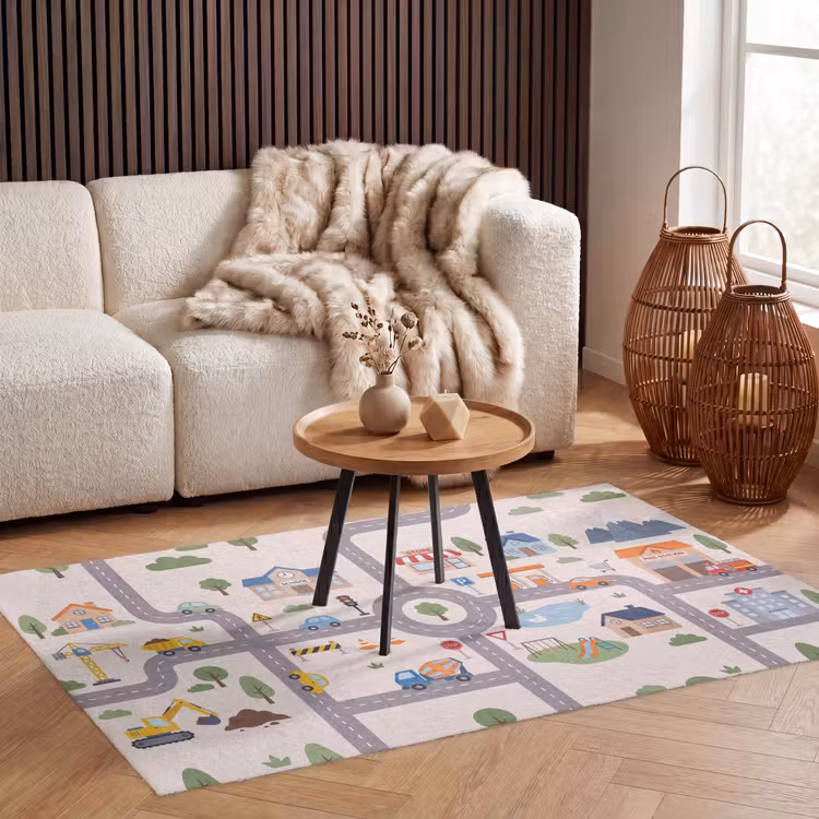 Vloerkleed - Stad - Wegen - Illustratie — 3