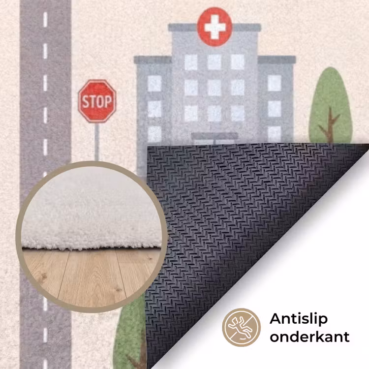 Vloerkleed - Stad - Wegen - Illustratie — 4