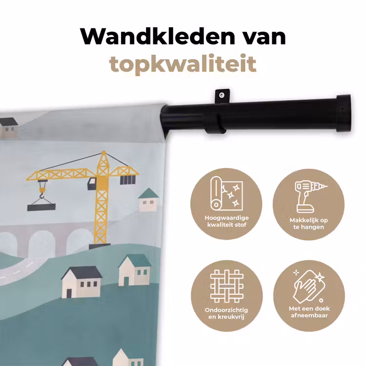 Wandkleed - Bouw - Landschap - Illustratie — 3