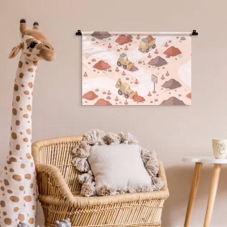 Wandkleed - Bouwplaats - Voertuig - Illustratie — 5