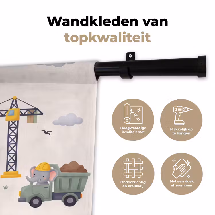 Wandkleed - Dieren - Bouw - Illustratie — 3
