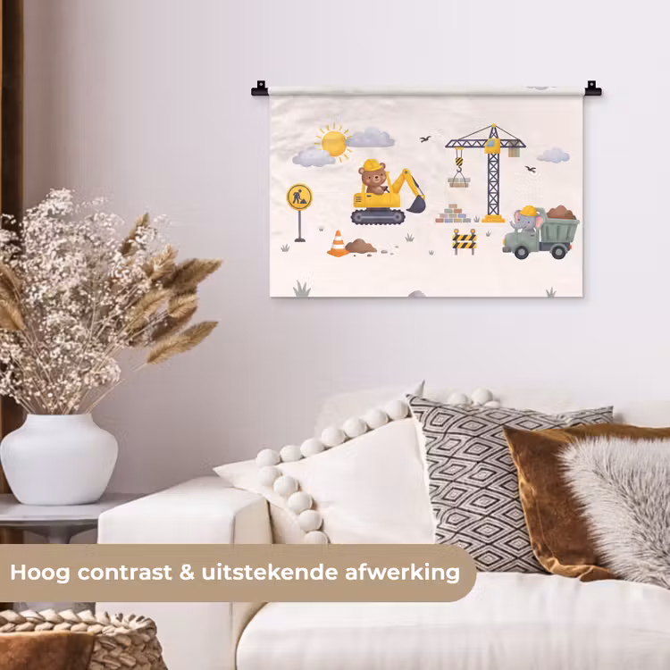 Wandkleed - Dieren - Bouw - Illustratie — 4