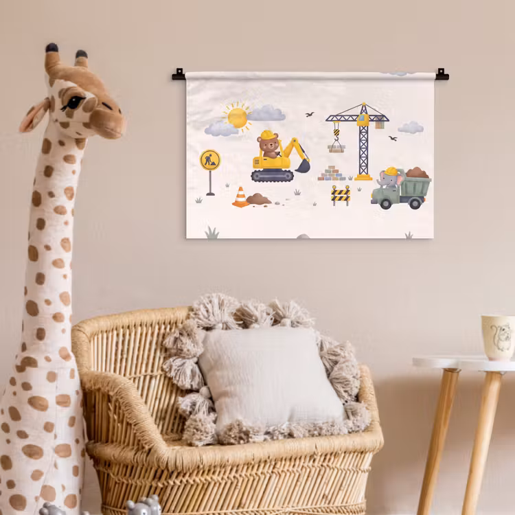 Wandkleed - Dieren - Bouw - Illustratie — 5