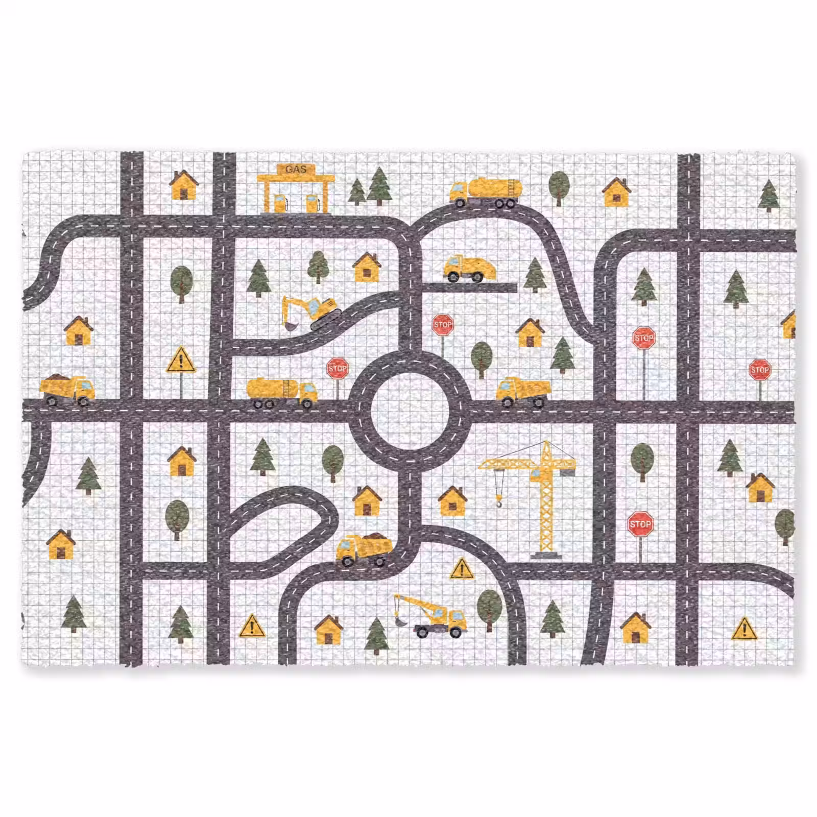 Vloerkleed - Weg - Voertuig - Illustratie — 1