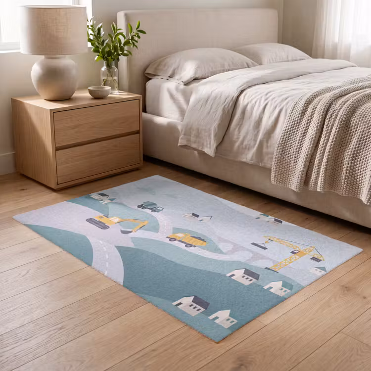 Vloerkleed - Bouw - Landschap - Illustratie — 5