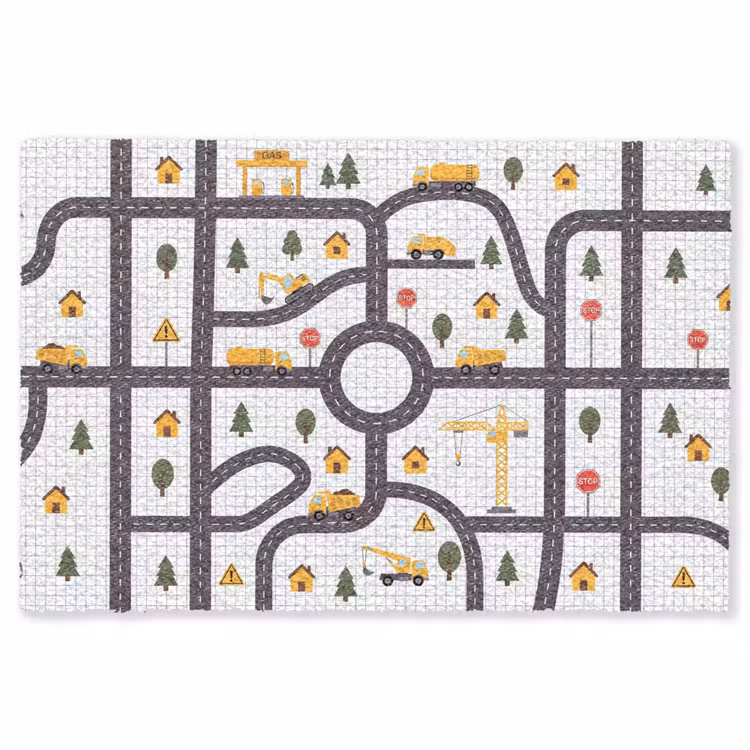 Vloerkleed - Weg - Voertuig - Illustratie — 1
