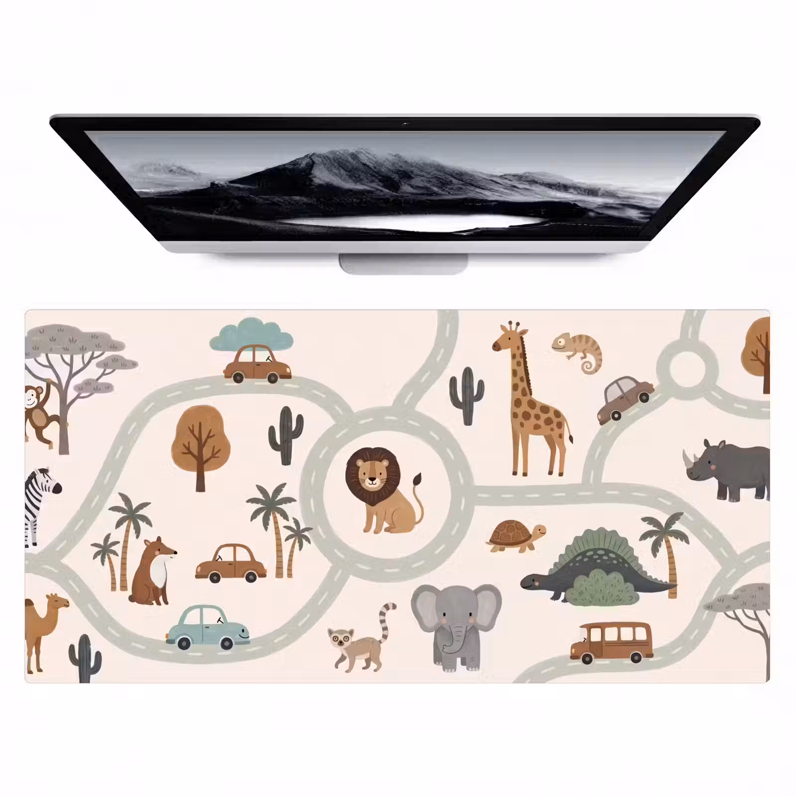 Bureau onderlegger - Dieren - Wegen - Illustratie — 1