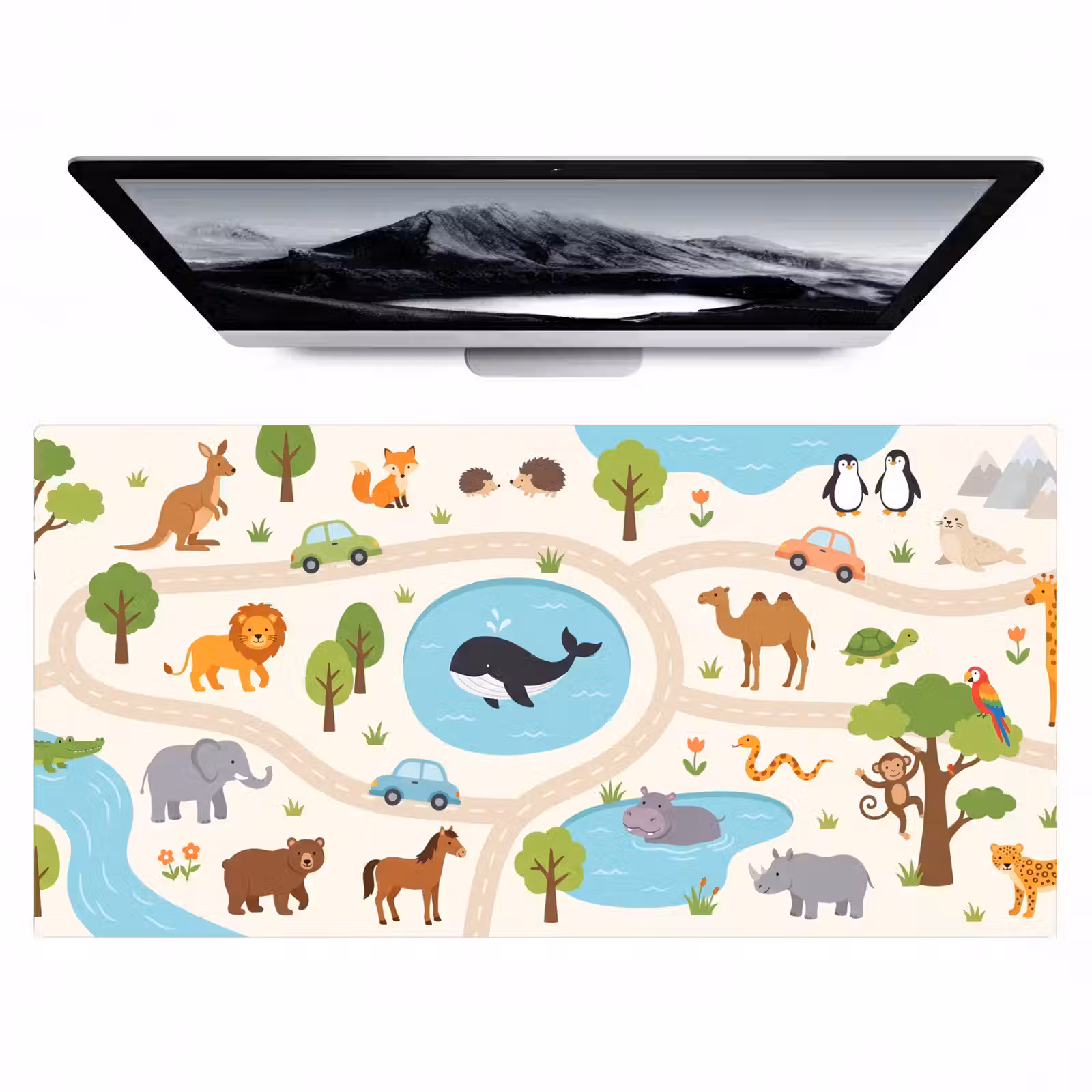 Bureau onderlegger - Dieren - Wereld - Illustratie — 1