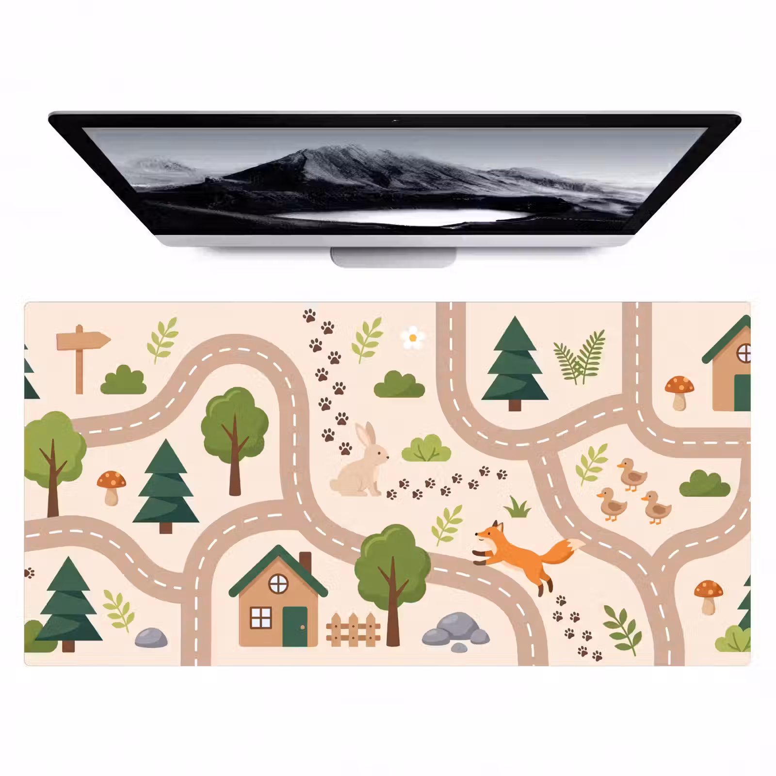 Bureau onderlegger - Weg - Dieren - Natuur — 1
