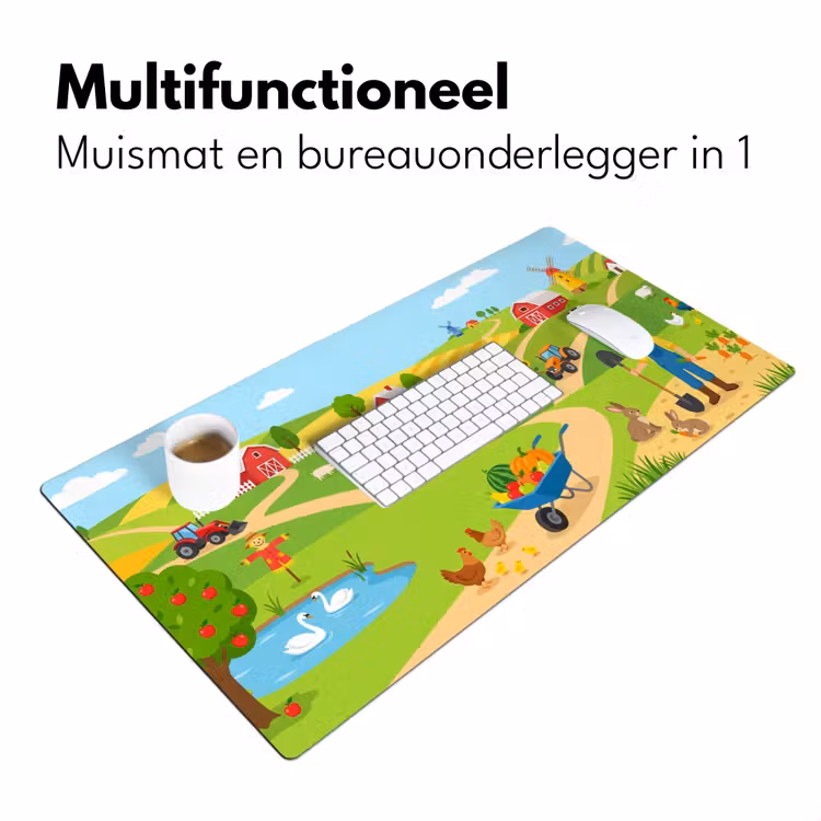 Bureau onderlegger - Boerderij - Landschap - Cartoon — 7