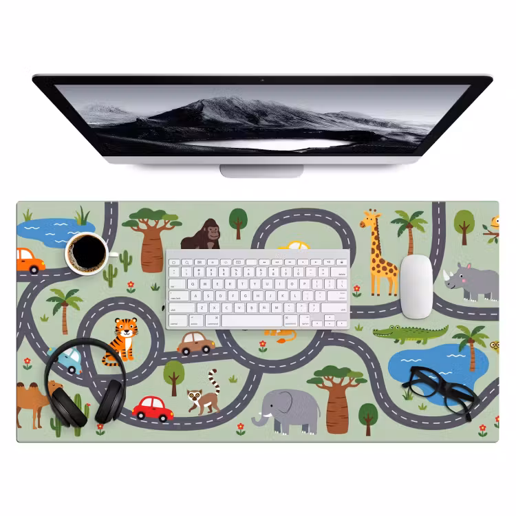 Bureau onderlegger - Dieren - Speels - Illustratie — 4
