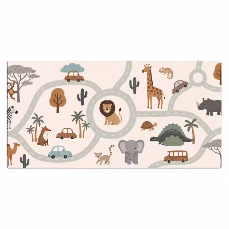 Bureau onderlegger - Dieren - Wegen - Illustratie — 2