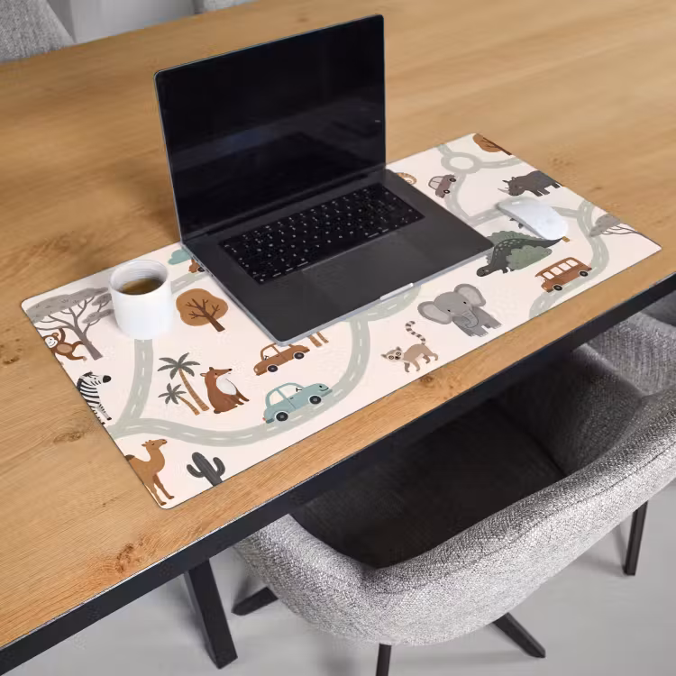 Bureau onderlegger - Dieren - Wegen - Illustratie — 3