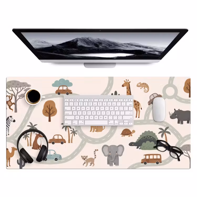 Bureau onderlegger - Dieren - Wegen - Illustratie — 4