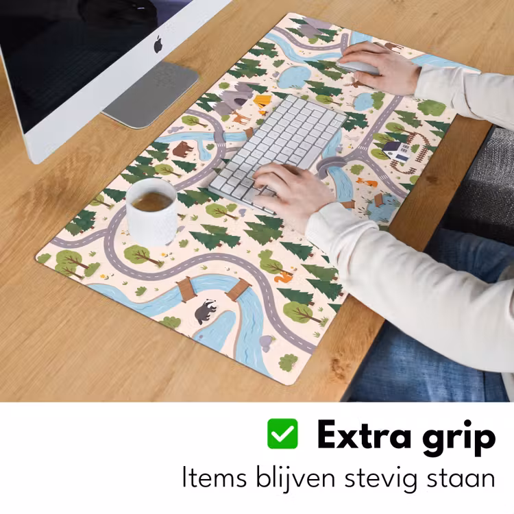 Bureau onderlegger - Landschap - Rivier - Cartoon — 6